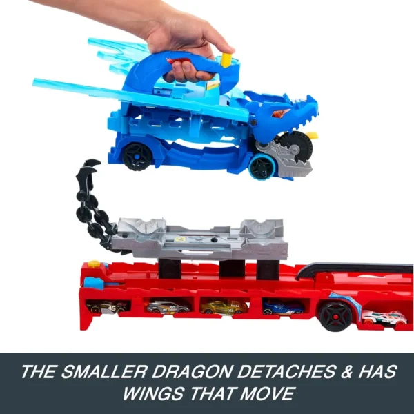 HOT WHEELS CITY ULTIMATE DUAL DRAGON TRANSPORTER 2 AUTOS