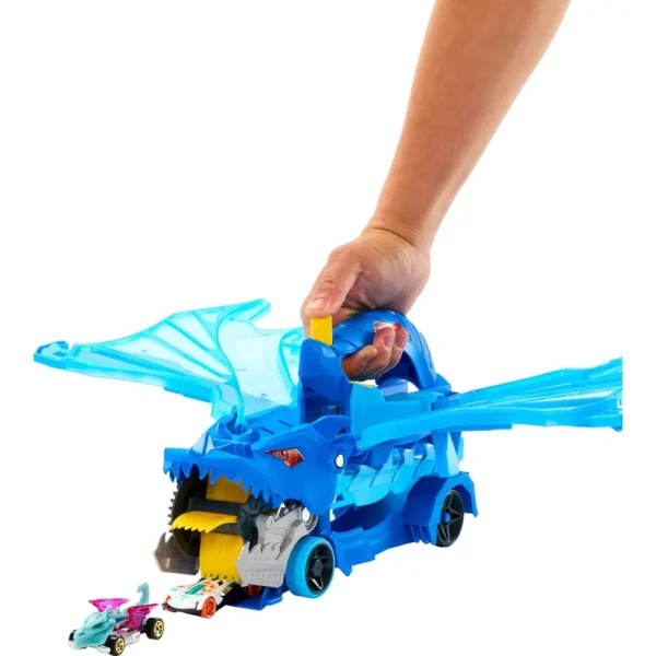 HOT WHEELS CITY ULTIMATE DUAL DRAGON TRANSPORTER 2 AUTOS