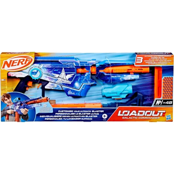 NERF LANZADOR LOADOUT GALACTIC COMMANDER MOTORIZADO CON 48 DARDOS
