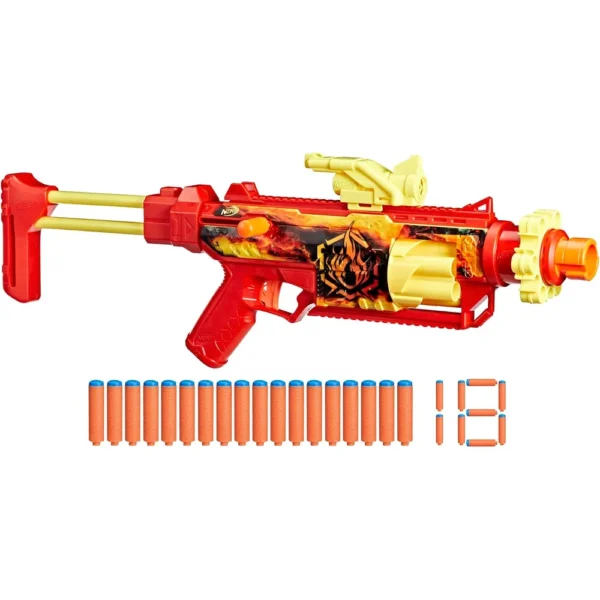 NERF LANZADOR LOADOUT FLAREFUSION CON 18 DARDOS
