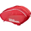b0dx2kg2th_2.webp BOLSO DE PÁDEL WILSON TOUR CAPACIDAD 6 RAQUETAS ROJO/BLANCO