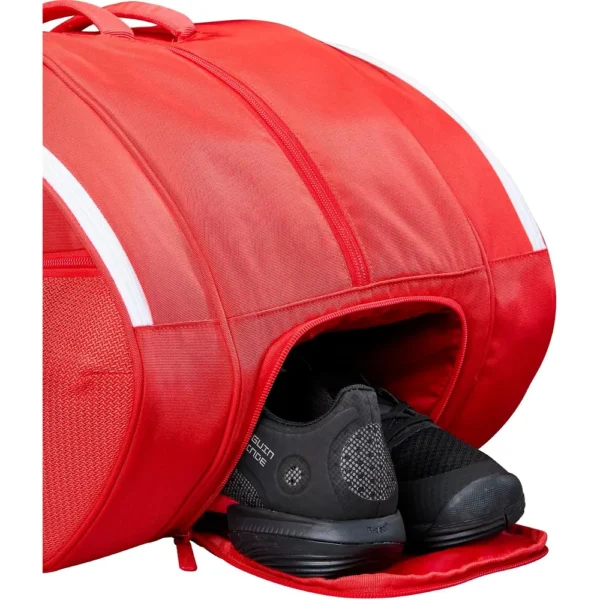 b0dx2kg2th_4.webp BOLSO DE PÁDEL WILSON TOUR CAPACIDAD 6 RAQUETAS ROJO/BLANCO