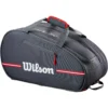 b0dx2l2pbt_1.webp BOLSO DE PÁDEL WILSON TEAM CAPACIDAD 4 RAQUETAS NEGRO/ROJO