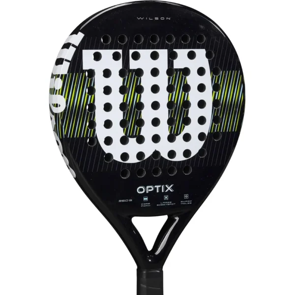 RAQUETA DE PÁDEL WILSON OPTIX V1 NEGRO