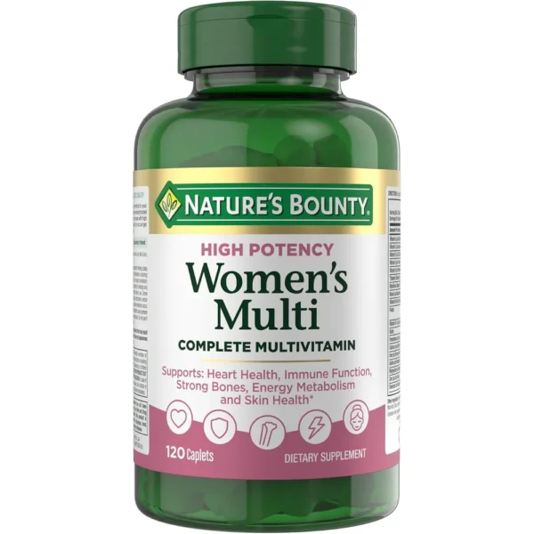 MULTIVITAMÍNICO COMPLETO MUJER HIGH POTENCY NATURE'S BOUNTY 120 TABLETAS
