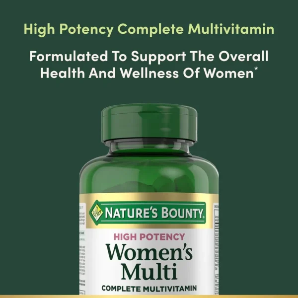 MULTIVITAMÍNICO COMPLETO MUJER HIGH POTENCY NATURE'S BOUNTY 120 TABLETAS