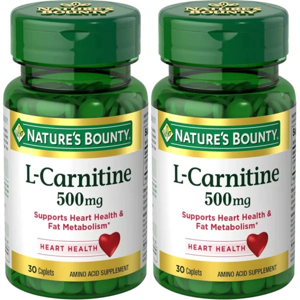L-CARNITINA NATURE'S BOUNTY 500 MG 30 TABLETAS | PACK 2