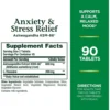 ASHWAGANDHA KSM-66 STRESS RELIEF NATURE'S BOUNTY 90 TABLETAS | PACK 2