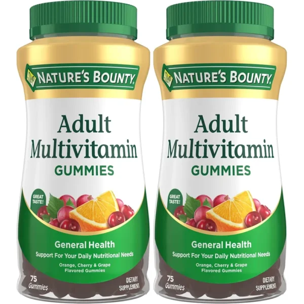MULTIVITAMÍNICO ADULTOS NATURE'S BOUNTY 75 GOMITAS | PACK 2
