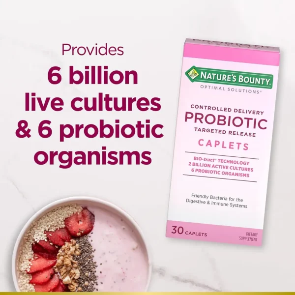 PROBIÓTICO CONTROLLED DELIVERY NATURE'S BOUNTY 2 BILLONES 30 TABLETAS | PACK 2