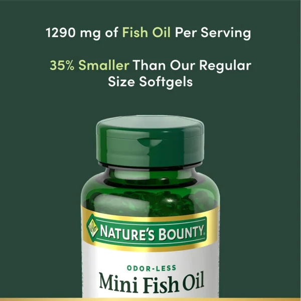 MINI ACEITE DE PESCADO NATURE'S BOUNTY 1290 MG 90 CÁPSULAS BLANDAS | PACK 2
