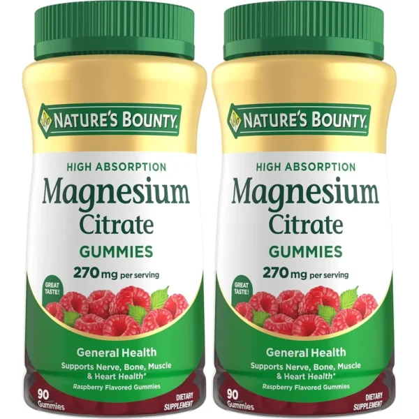 b0dzp4w85y_1.webp CITRATO DE MAGNESIO NATURE'S BOUNTY 270 MG FRAMBUESA 90 GOMITAS | PACK 2