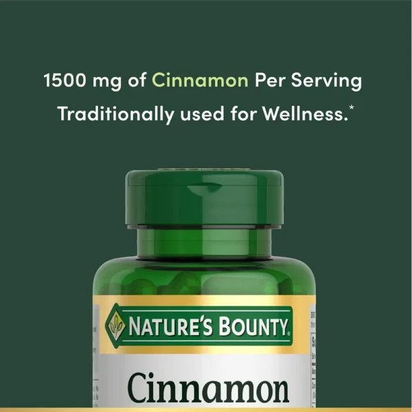 CANELA NATURE'S BOUNTY 1500 MG 100 CÁPSULAS | PACK 2
