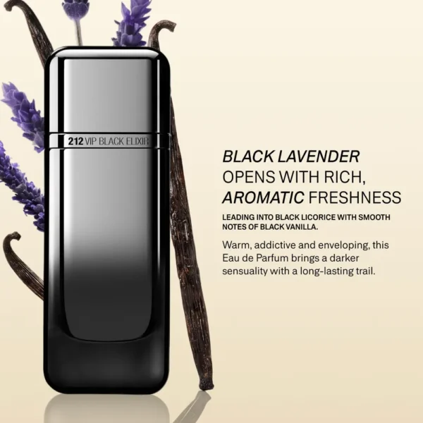 PERFUME CAROLINA HERRERA 212 VIP BLACK ELIXIR EDP HOMBRE 1.7 OZ / 50 ML