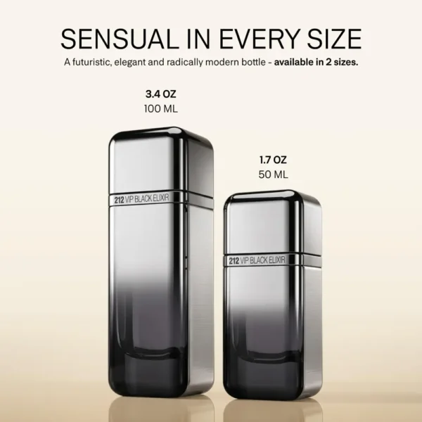 PERFUME CAROLINA HERRERA 212 VIP BLACK ELIXIR EDP HOMBRE 1.7 OZ / 50 ML