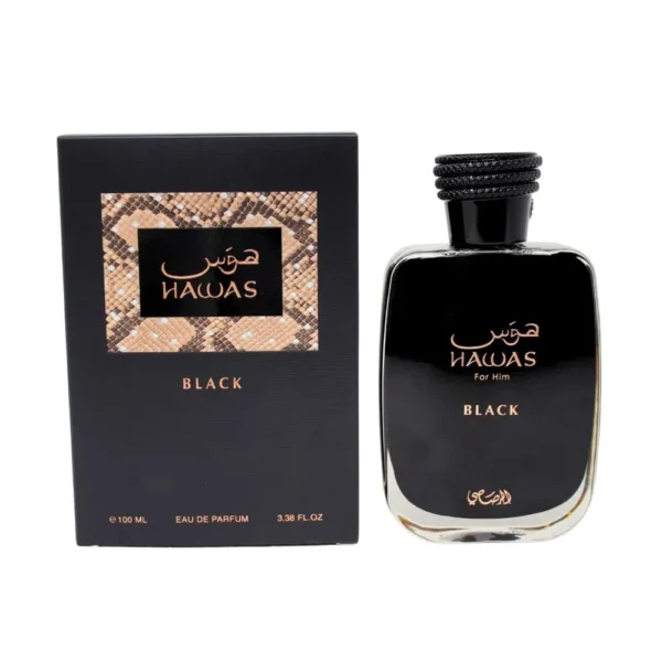 PERFUME HAWAS BLACK RASASI 3.4 OZ / 100 ML