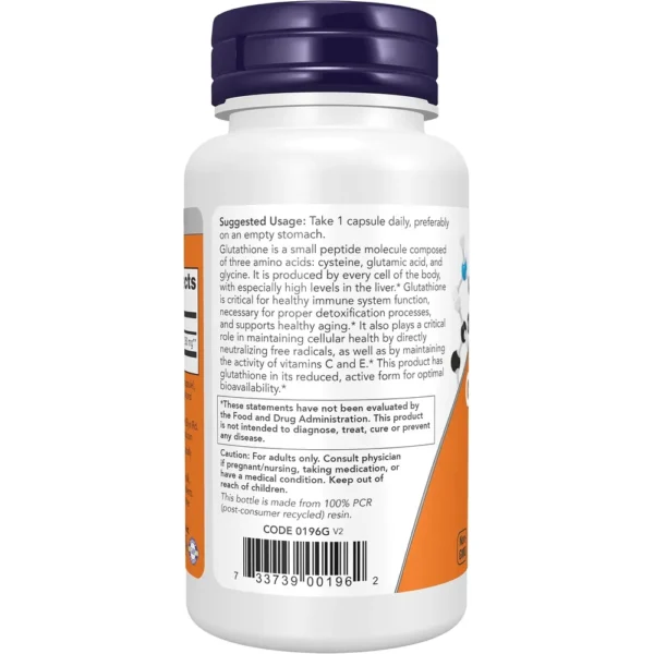 GLUTATIÓN NOW FOODS 250 MG 120 CÁPSULAS