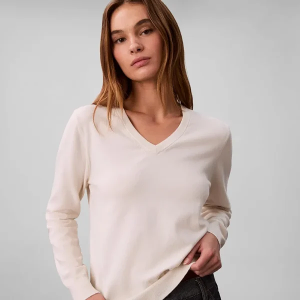 Calvin Klein | Jersey de cuello en V con monograma y logo