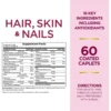 CABELLO PIEL Y UÑAS NATURE'S BOUNTY + BIOTINA 3000 MCG 60 TABLETAS | PACK 2