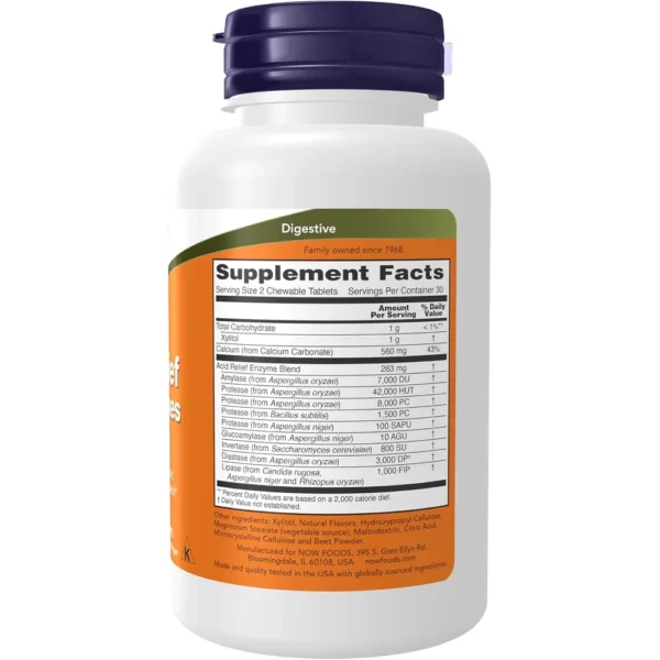 b0fd37wtxv_2.webp ACID RELIEF NOW FOODS CON ENZIMAS 60 MASTICABLES | PACK 2