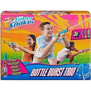 NERF LANZADORES SUPER SOAKER BOTTLE BURST TRIO DE 3 PIEZAS