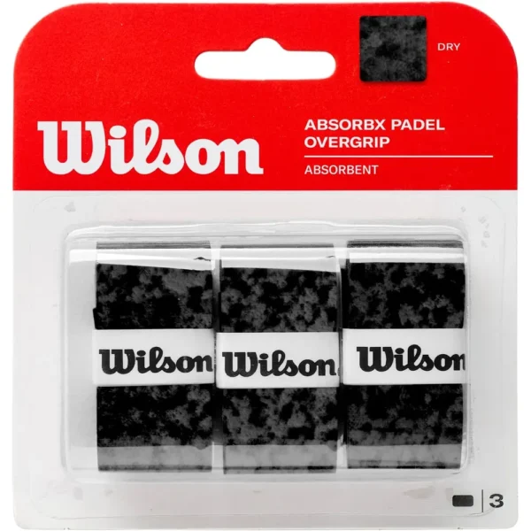 OVERGRIP DE PÁDEL WILSON ABSORB X NEGRO