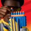 NERF LANZADOR MARVEL WOLVERINE CON 12 DARDOS