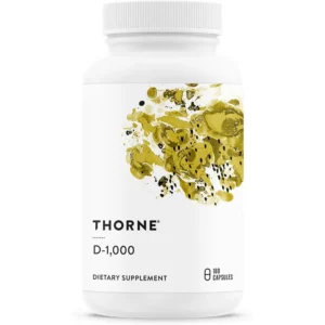 VITAMINA D3 THORNE 1000 UI 180 CÁPSULAS