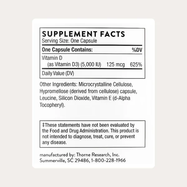 b0fqlgstbb_2.webp VITAMINA D3 THORNE 5000 UI 120 CÁPSULAS