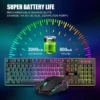 COMBO GAMER REDTHUNDER K10 TECLADO + MOUSE INALÁMBRICO 3200 DPI RGB | NEGRO