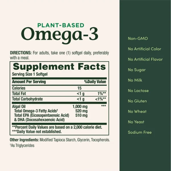 b0fv4b9t9c_5.webp OMEGA 3 VEGETAL NATURE'S BOUNTY 520 MG 30 CÁPSULAS BLANDAS | PACK 2