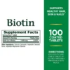 BIOTINA NATURE'S BOUNTY 1000 MCG 100 TABLETAS | PACK 2