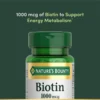 BIOTINA NATURE'S BOUNTY 1000 MCG 100 TABLETAS | PACK 2