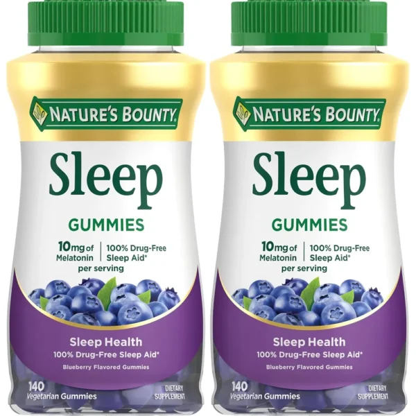 b0fv4s1ysl_1.webp MELATONINA NATURE'S BOUNTY 10 MG ARÁNDANO 140 GOMITAS | PACK 2