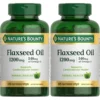 ACEITE DE LINAZA NATURE'S BOUNTY 1200 MG + OMEGA 3 125 CÁPSULAS BLANDAS | PACK 2