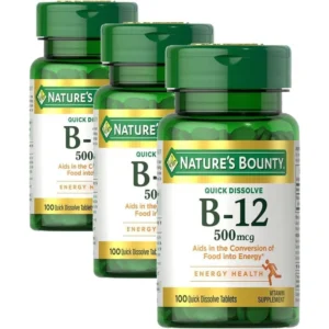 b0fwd37yhn_1.webp VITAMINA B12 QUICK DISSOLVE NATURE'S BOUNTY 500 MCG 100 TABLETAS | PACK 3