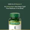 VITAMINA E NATURE'S BOUNTY 1000 UI 60 CÁPSULAS BLANDAS | PACK 3