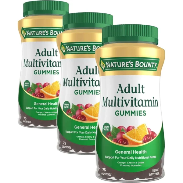 MULTIVITAMÍNICO ADULTOS NATURE'S BOUNTY 75 GOMITAS | PACK 3