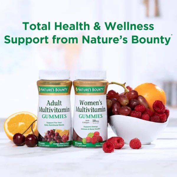 MULTIVITAMÍNICO ADULTOS NATURE'S BOUNTY 75 GOMITAS | PACK 3