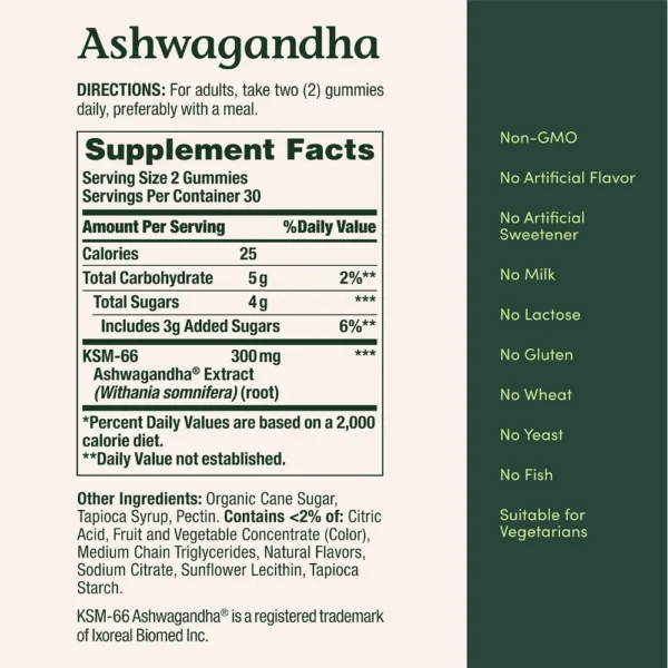 b0fwd6msmb_6.webp ASHWAGANDHA KSM-66 NATURE'S BOUNTY 300 MG FRUTOS ROJOS 60 GOMITAS | PACK 3