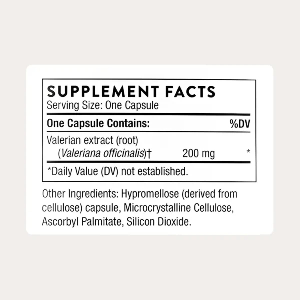 VALERIANA THORNE SLEEPROOT 200 MG 30 CÁPSULAS