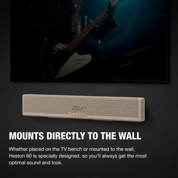 BARRA DE SONIDO DOLBY ATMOS HESTON 60 MARSHALL | CREMA