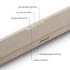 BARRA DE SONIDO DOLBY ATMOS HESTON 60 MARSHALL | CREMA