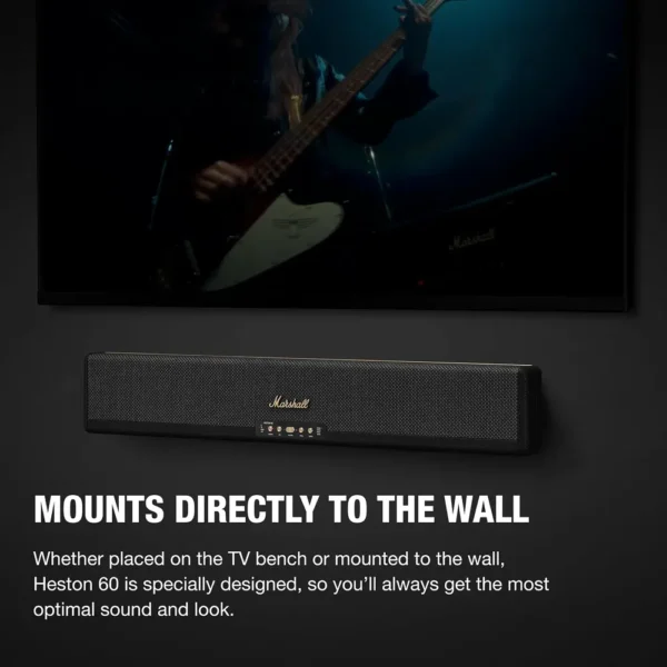 BARRA DE SONIDO DOLBY ATMOS HESTON 60 MARSHALL | NEGRO