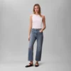 Calvin Klein | Pantalones vaqueros de talle alto y corte recto para mujer