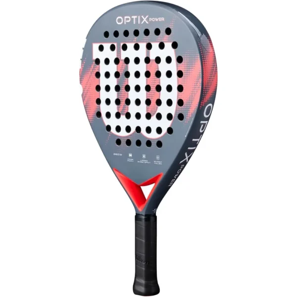 RAQUETA DE PÁDEL WILSON OPTIX V2 POWER ROJO