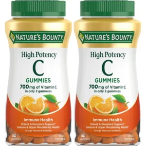 VITAMINA C NATURE'S BOUNTY 700 MG NARANJA 60 GOMITAS | PACK 2