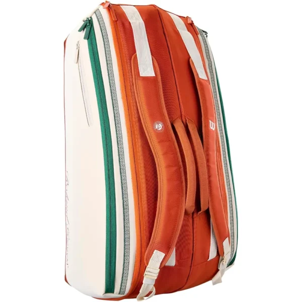 BOLSO WILSON ROLAND GARROS 2026 TRICOLOR CAPACIDAD 9 RAQUETAS