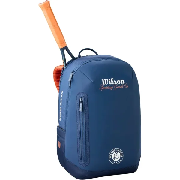 BOLSO WILSON ROLAND GARROS 2026 AZUL CAPACIDAD 2 RAQUETAS