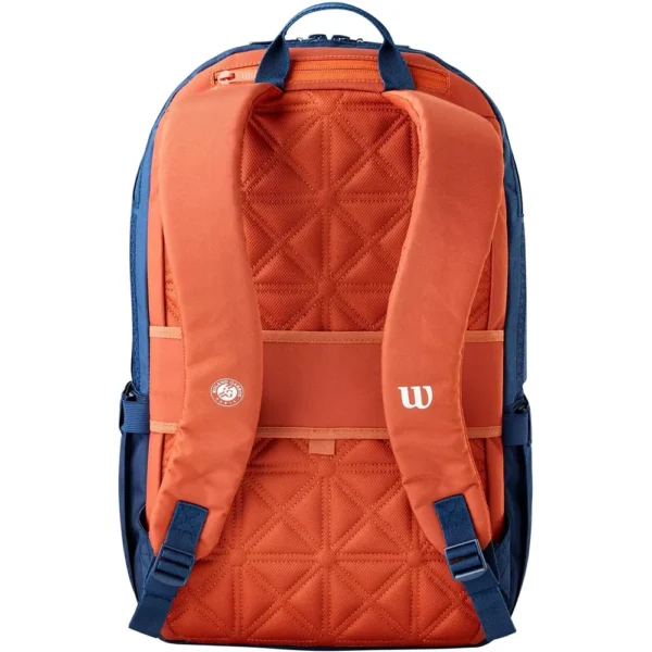 BOLSO WILSON ROLAND GARROS 2026 AZUL CAPACIDAD 2 RAQUETAS